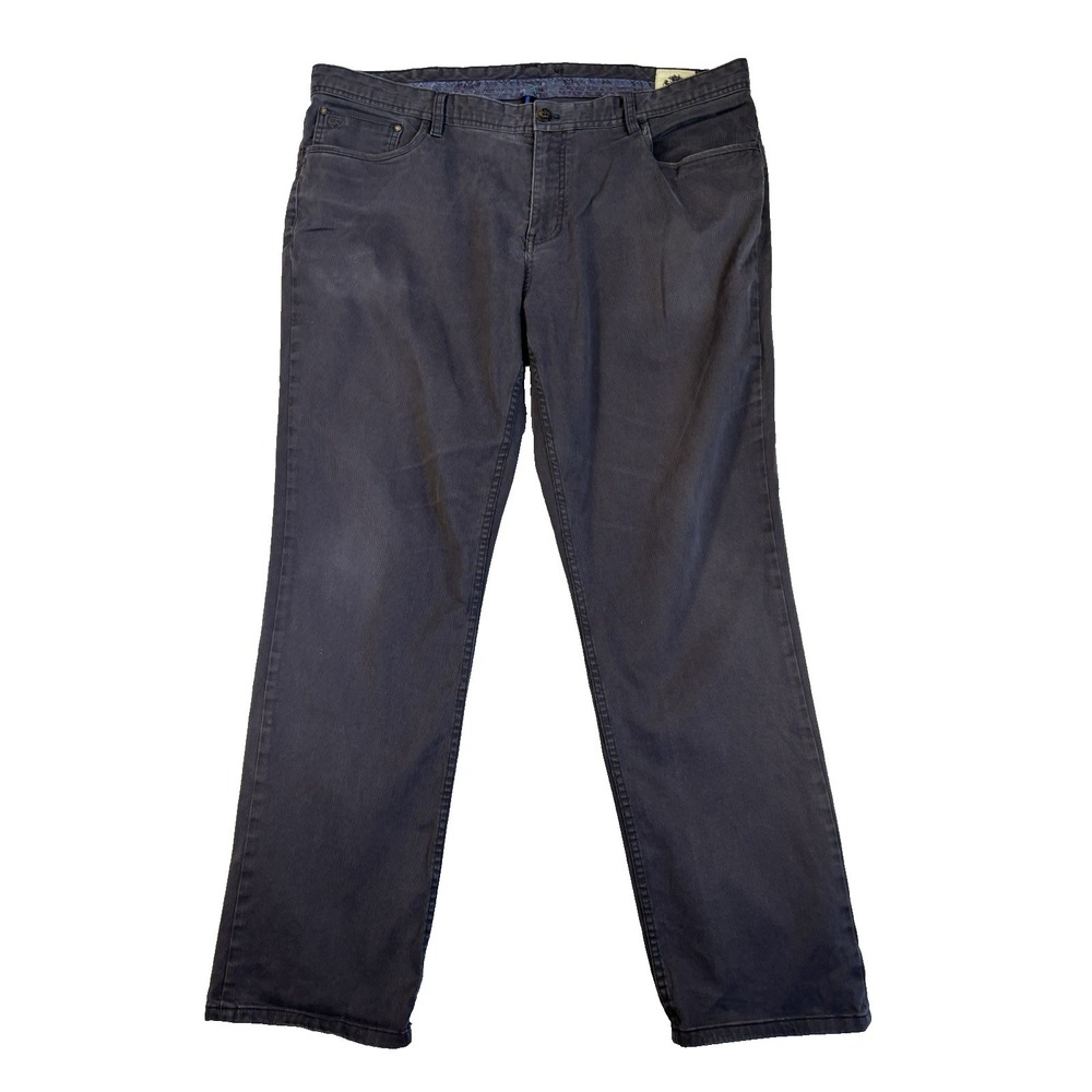 English Laundry Men's 40X32 Blue Twill Straight Leg Casual Pants Preppy Academia